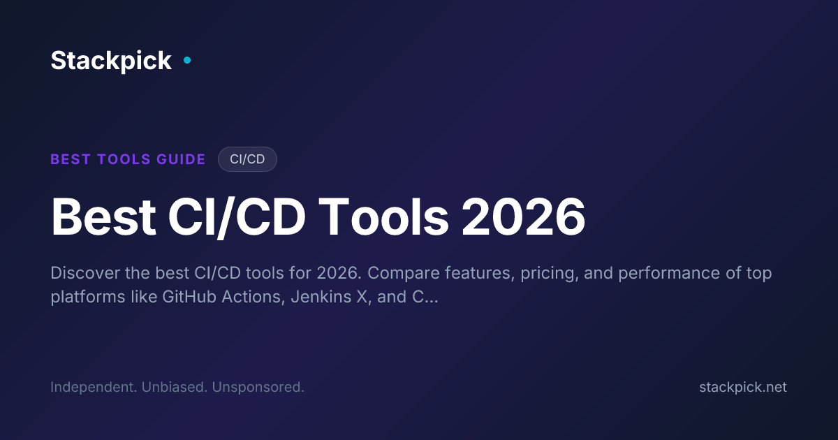 Best CI/CD Tools 2026 | Stackpick