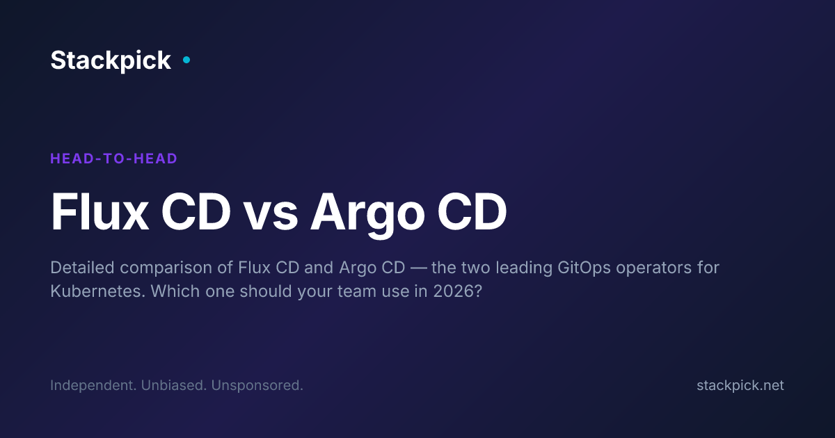 Flux CD vs Argo CD (2026) | Stackpick