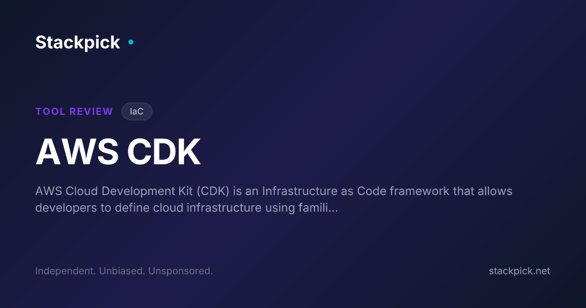 AWS CDK Review 2026 | Pricing, Pros & Cons | Stackpick