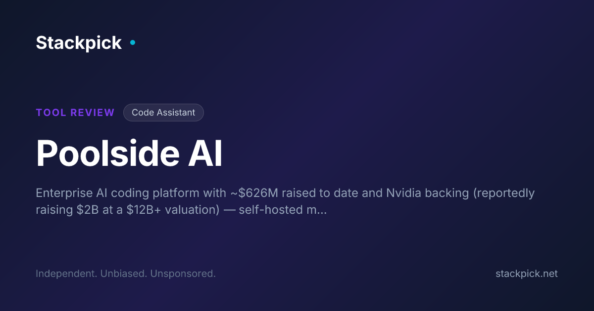 Poolside AI Review 2026 | Pricing, Pros & Cons | Stackpick